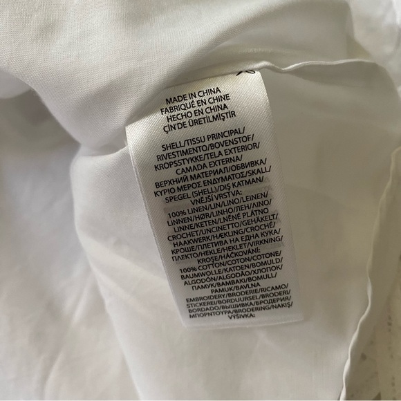 Polo by Ralph Lauren Battenberg-Lace Linen White Midi/Maxi Skirt size 14 NWT - Picture 7 of 15